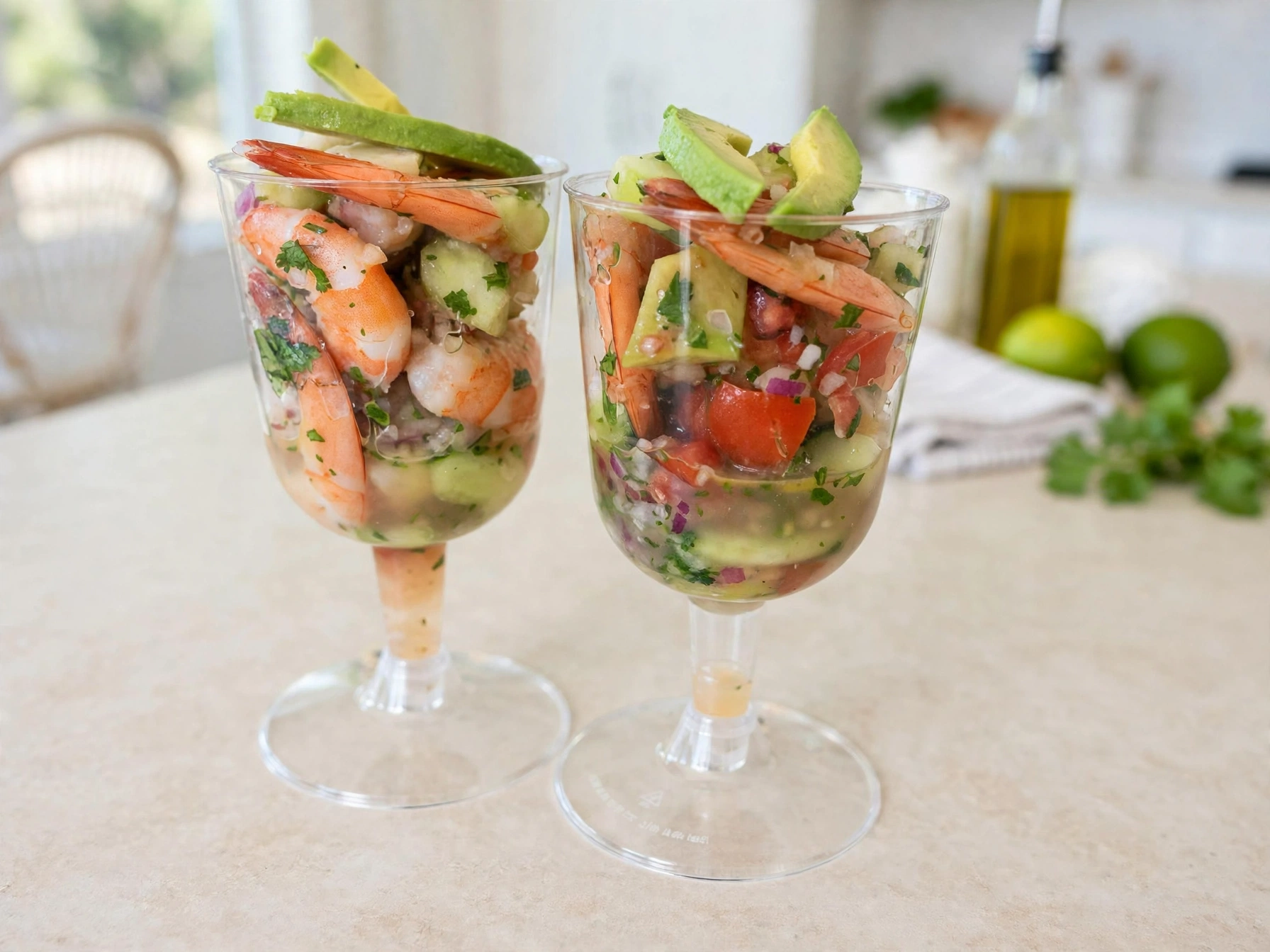Fresh shrimp ceviche prepared by Ferguson Culinary Concepts Private Chefs.